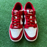 Nike University Red Low Dunks Size 6Y