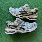 ASICS Black Cream Silver Gel Kayano 14s Size 5.5