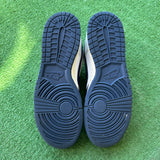 Nike White Midnight Navy Low Dunk Size 11.5