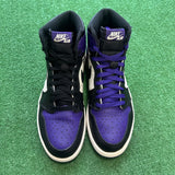 Jordan Court Purple 1s Size 10