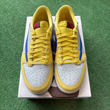 Jordan Travis Scott Canary Yellow Low 1s Size 10.5W/9M