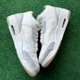 Jordan Craft Ivory 3s Size 11