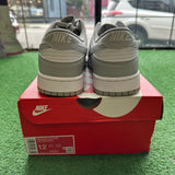 Nike White Smoke Grey Low Dunks Size 12