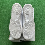 Nike White Low Air Force 1s Size 9.5