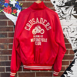 Vintage Crusaders Motorcycle Club Jacket Size L
