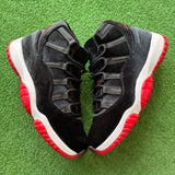 Jordan Velvet Bred 11s Size 10.5W/9M