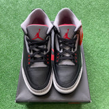Jordan Black Cement 3s Size 9