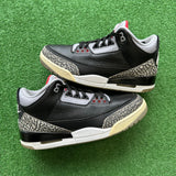 Jordan Black Cement 3s Size 10