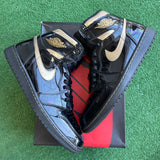 Jordan Black Metallic Gold 1s Size 9