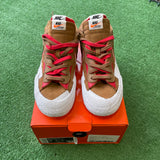 Nike Sacai British Tan Low Blazers Size 8.5