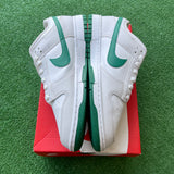Nike White Malachite Low Dunk Size 12