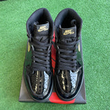 Jordan Black Metallic Gold 1s Size 9