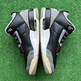 Jordan Black Cement 3s Size 10