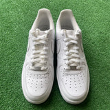 Nike White Low Air Force 1s Size 10