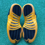Jordan University Gold 12s Size 8