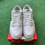 Nike White Malachite Low Dunk Size 12